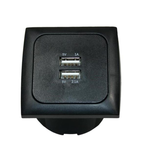 DOBLE USB 5V 3 1A - NEGRO
