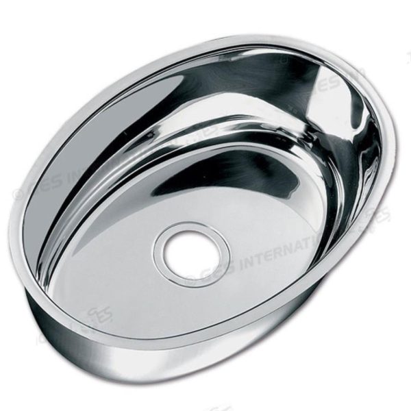 FREGADERO INOX OVALADO 382X260 mm