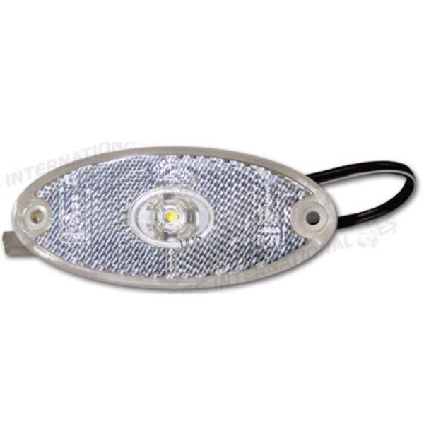 PILOTO BLANCO OVALADO LED C/REFLECTOR 100x44