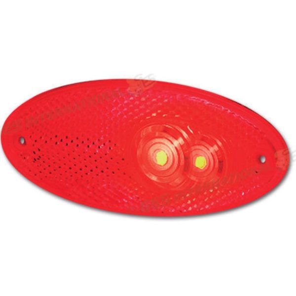 PILOTO ROJO OVALADO LED 101x45mm