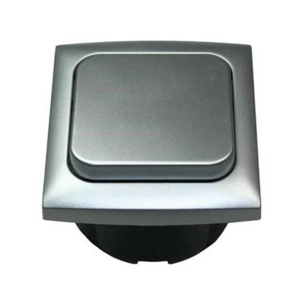 INTERRUPTOR MARCO PROTECTOR-PLATA