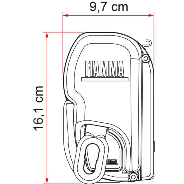TOLDO F45L 550 BLANCO FIAMMA
