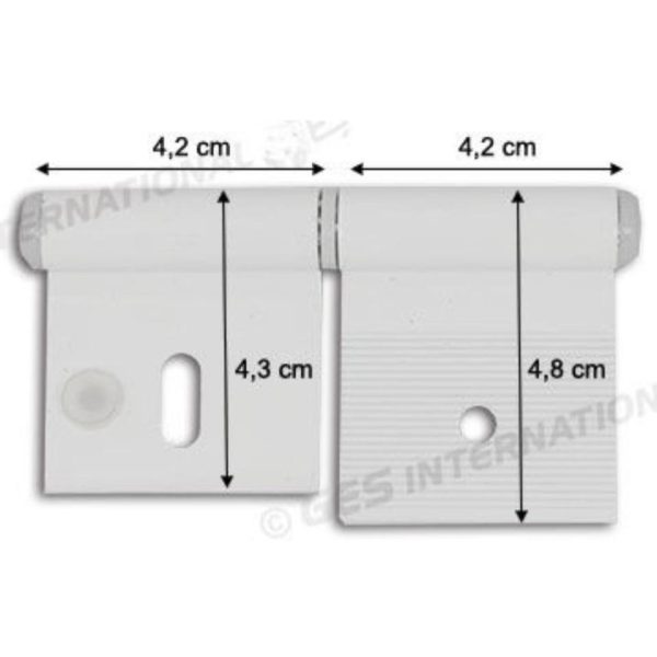 BISAGRA PUERTA 84mm - BLANCA