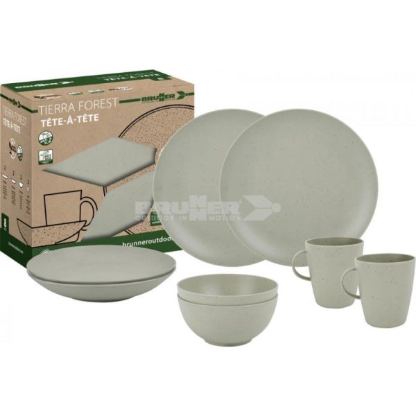 VAJILLA TÊTE-À-TÊTE RPET TIERRA FOREST 8 PCS