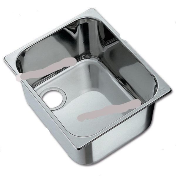 FREGADERO INOX RECTANGULAR 350X320 mm