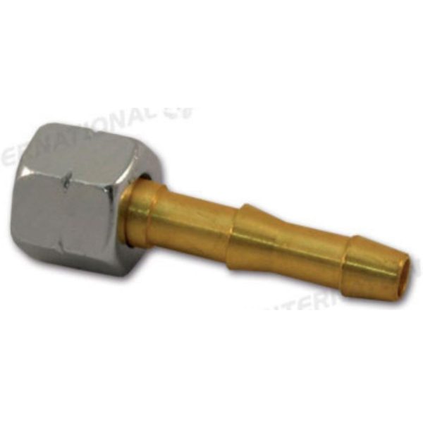 RACOR CONEXION GAS ROSCA 1/4 - TUBO Ø 6 